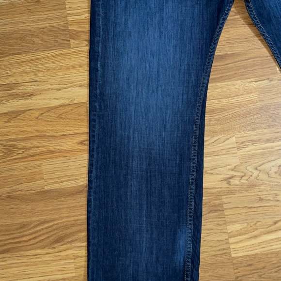 Levi’s 505 Regular Fit Straight Denim Jeans Mens Size 42x30 Dark Wash EUC - Picture 3 of 16